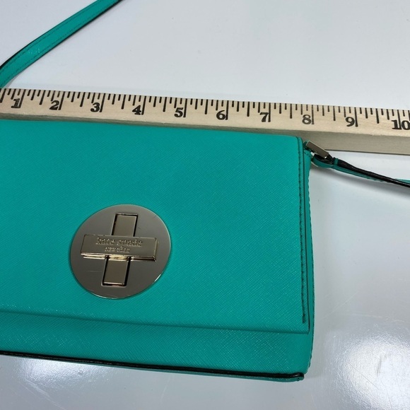 Kate Spade Turquoise Cross Body Bag EUC - Picture 6 of 9